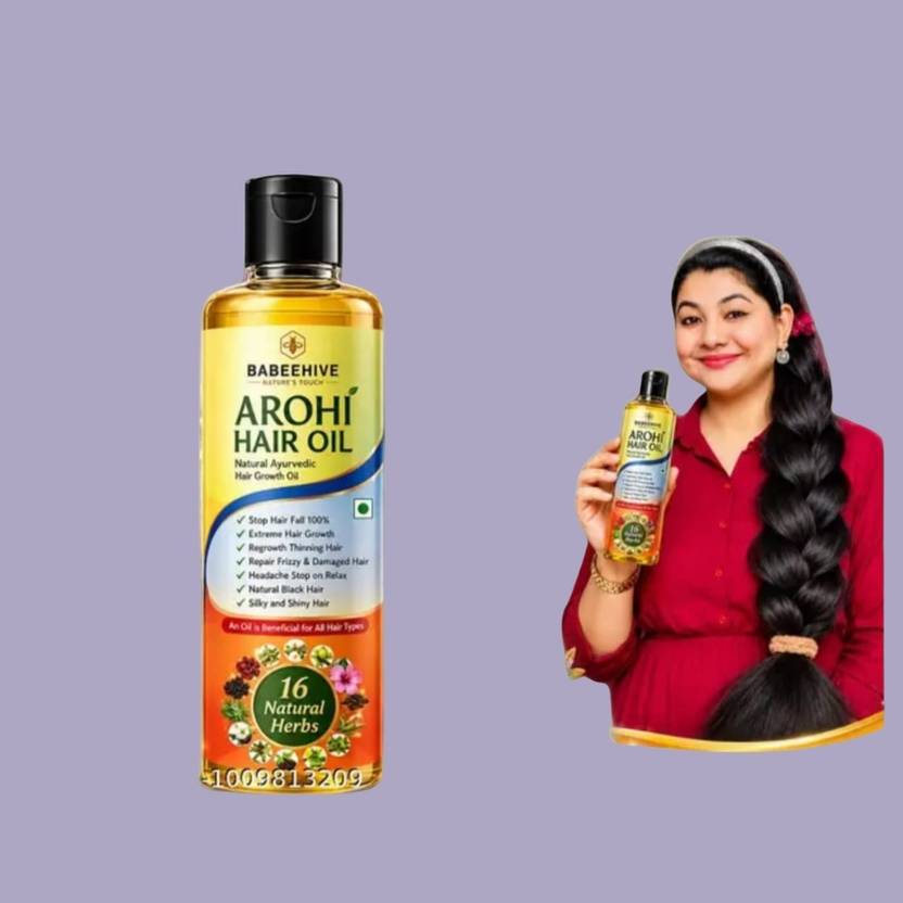Babeehive Arohi Hair oil Natural Ayurvedic Hair growth Hair Oil - SDAS000888 Hair Oil