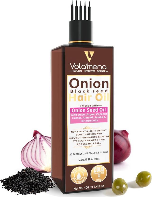 Volamena Onion Black seed Hair Oil for complete hair health 100 ml Hair Oil