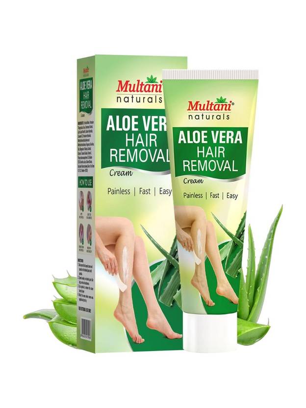 Multani naturals Aloe Vera Hair Removal Cream | Painless & Stripless - Cream