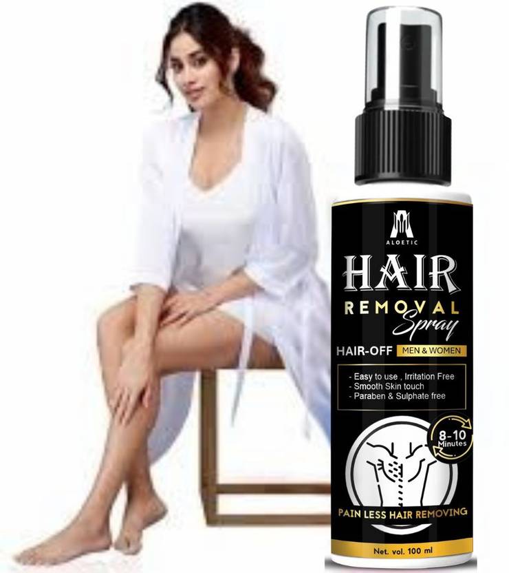 ALOETIC Hair Removal Spray For Chest, Back, Legs & Under Arms Spray Spray