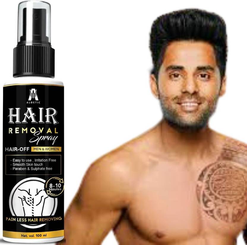 ALOETIC Hair Removal Spray Fast Body Hair Remove Painless SPRAY Spray