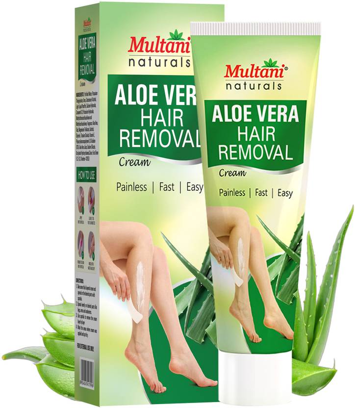 Multani Natural Aloe Vera Hair Removal Cream | Painless & Stripless - Cream