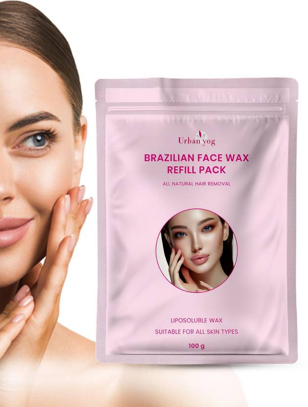 URBANYOG Liposoluble Brazilian Wax Beans | Stripless Face Hair Removal | Refill pack Wax