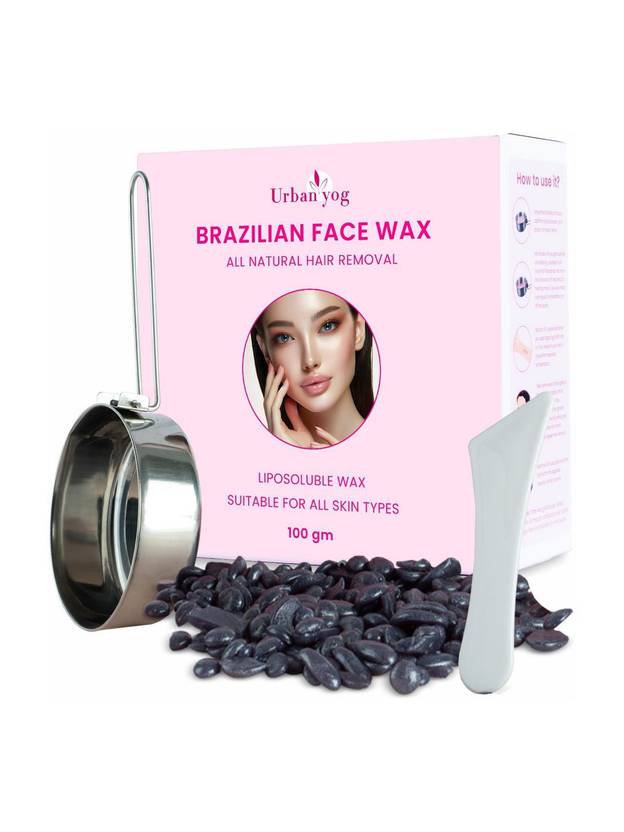 URBANYOG Hair Removal Brazilian Wax | For Face, Eyebrow Back, Bikini Area, Lips and Arms Wax
