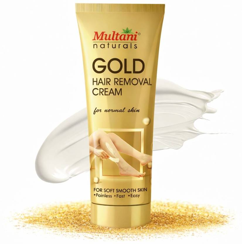 Multani naturals Gold Hair Removal Cream | Painless & Stripless - Cream