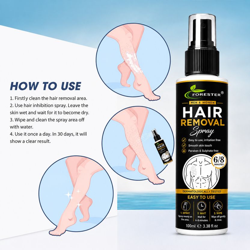 forester Body Hair Removal Spray Cream - Image 4