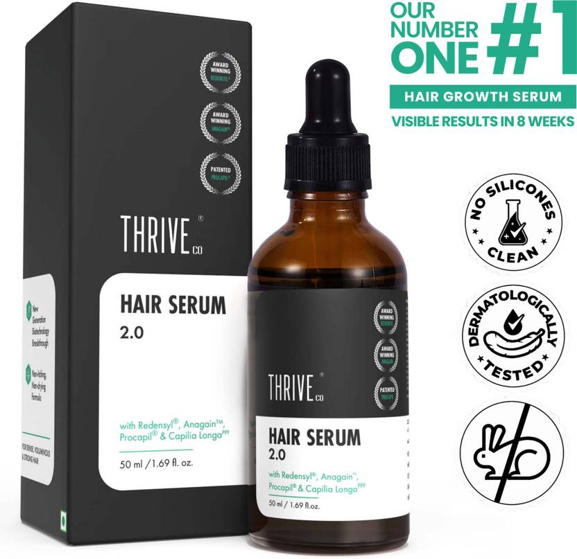 Thriveco ThriveCo Hair Growth Serum 2.0 for Hairfall Control, Regrowth, Strength ...