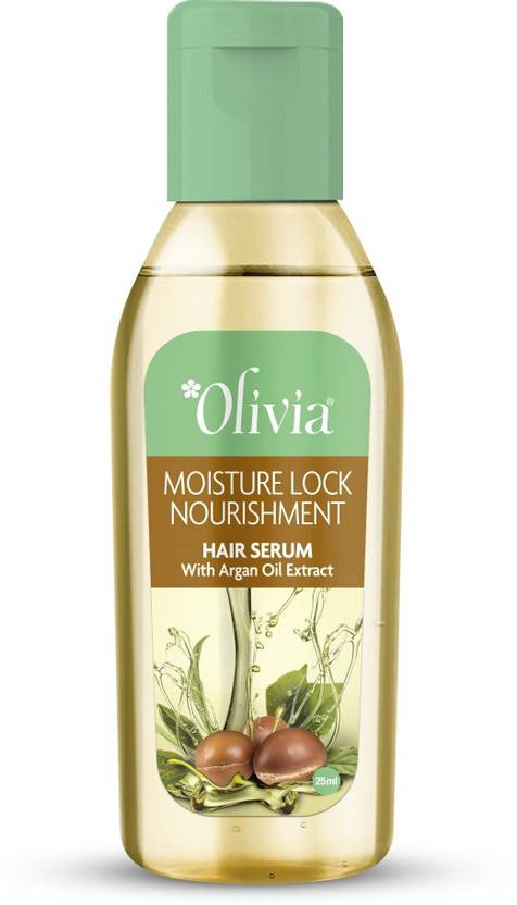 Olivia Moisture Lock Nourishment Hair Serum With Argan Oil-25ml x 2 for Men & Women