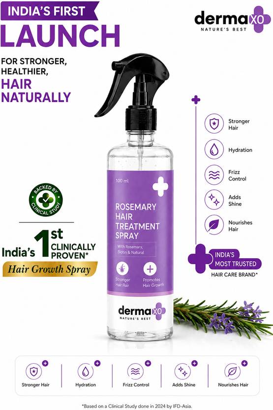 Dermaxa Rosemary Advanced Hair Spray for fuller, thicker hair Hair Styler (100 ml)