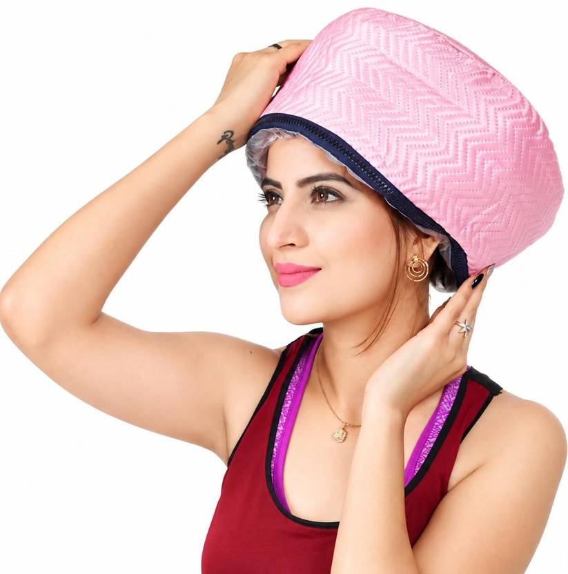 Bujij Hair Care Steamer Cap Hot Steam Treatment for Hair Conditioning Hair Steamer