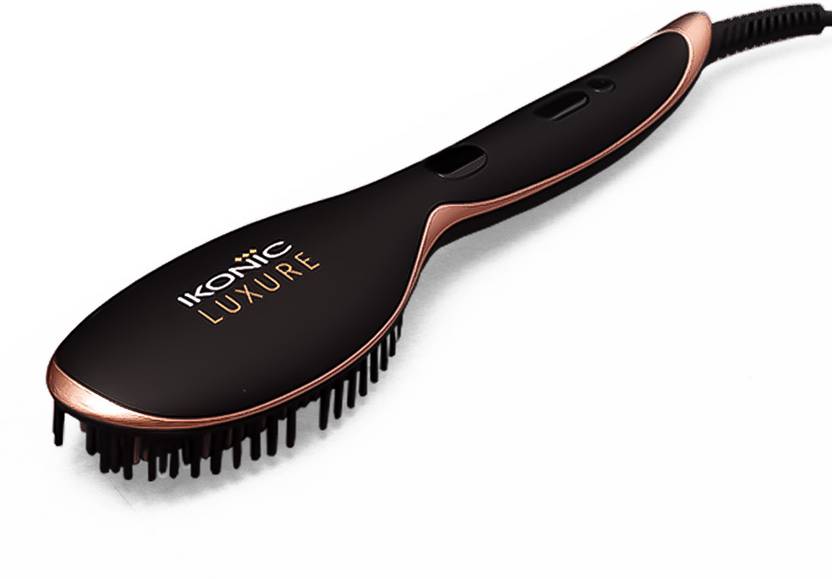 Ikonic Professional Hair Straightener Brush Luxure IKLHB Hair