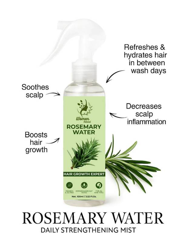 women natural Rosemary Water Hair Spray for Hair Growth, Hair Fall Control 10