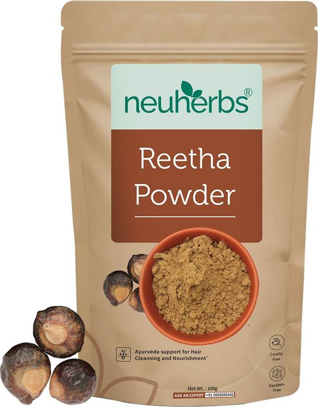 Neuherbs Reetha Powder for Hairfall Control,Dandruff Protection ...