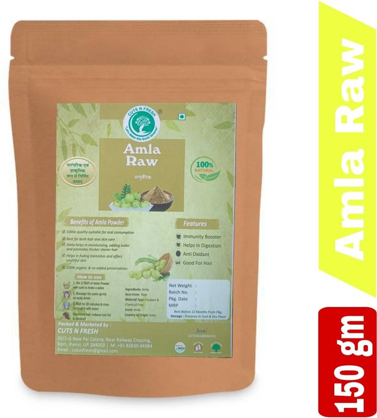 cuts n fresh Pure & Natural Dry Amla for Drink,Eating,Hair Growth & Hair Strong