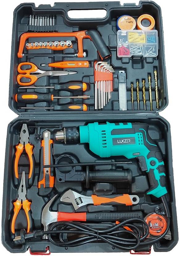lukzer 710W Heavy Duty Corded Impact Drill Professional Kit Power Tool
