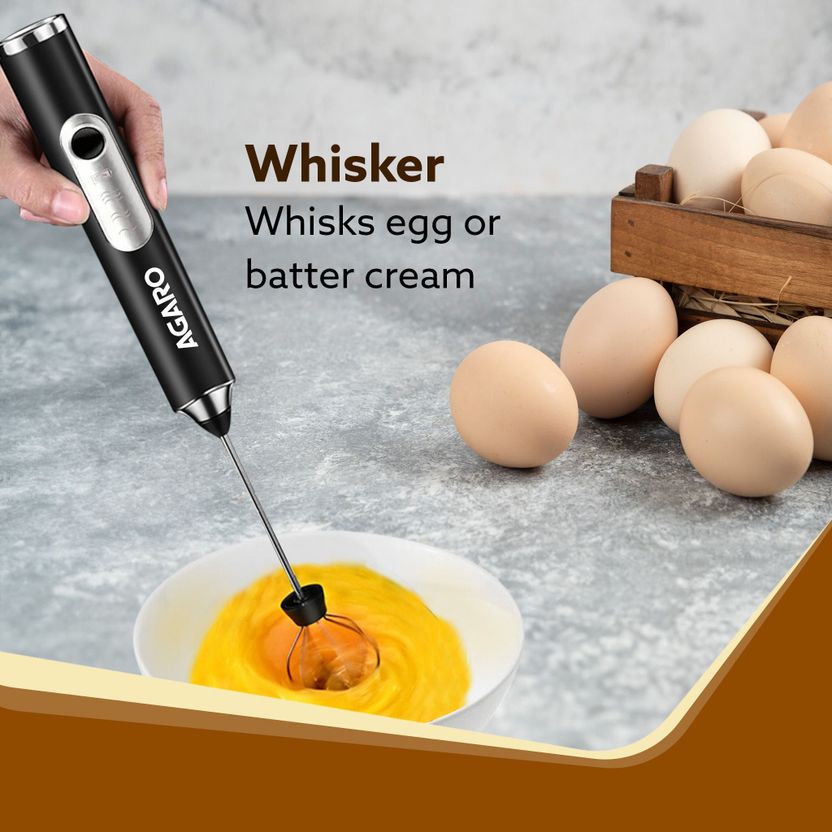 AGARO 50W Black Electric Whisk - Image 3