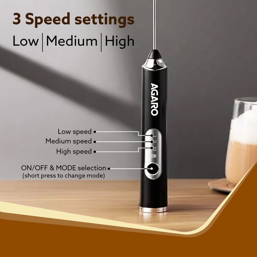 AGARO 50W Black Electric Whisk - Image 5