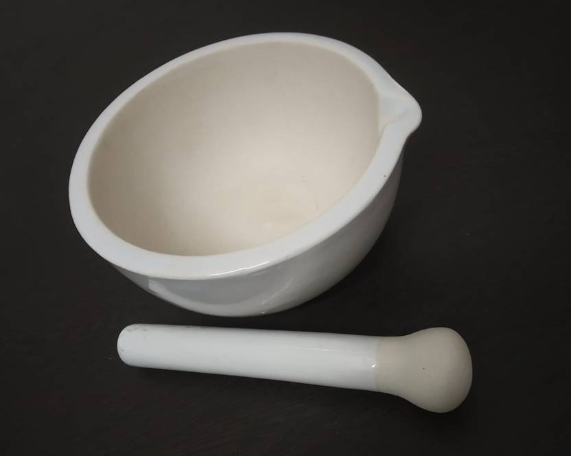 BTC Glass Mortar & Pestle Set, Ohkli Musal, Kharal, Khalbatta,Spice