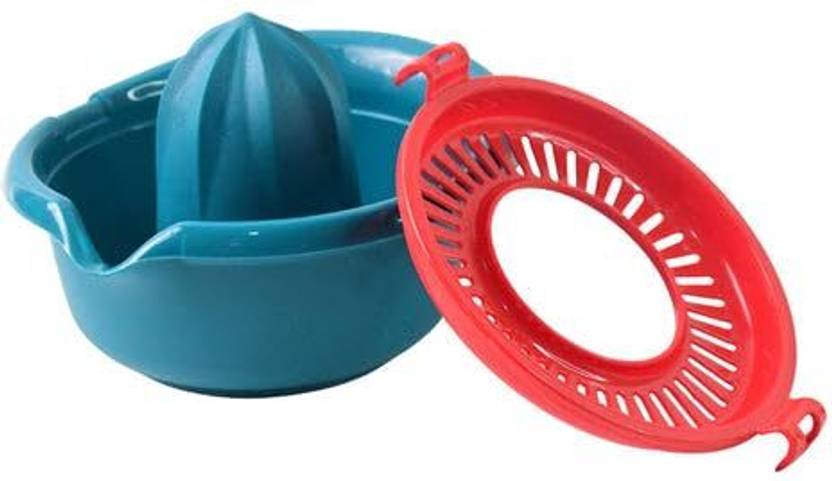 BLLUEX Plastic Manual Citrus Juicer and Fruit Squeezer Bowl Hand Juicer