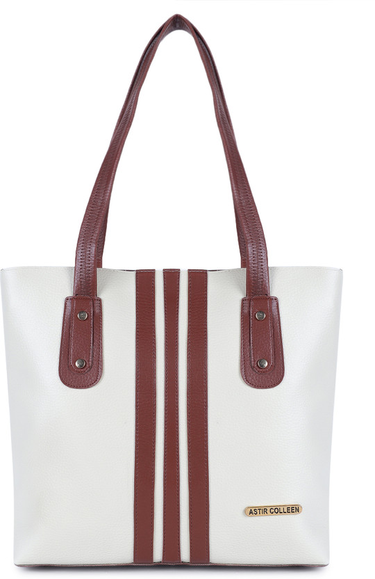 3 Strip - Tan & White