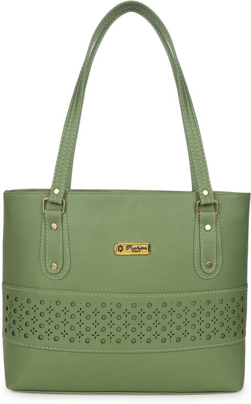 CLAPSNCLUTCH Women Green Handbag