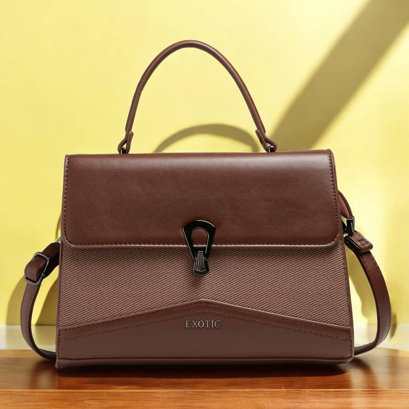 1. Exotic Women Brown Handbag