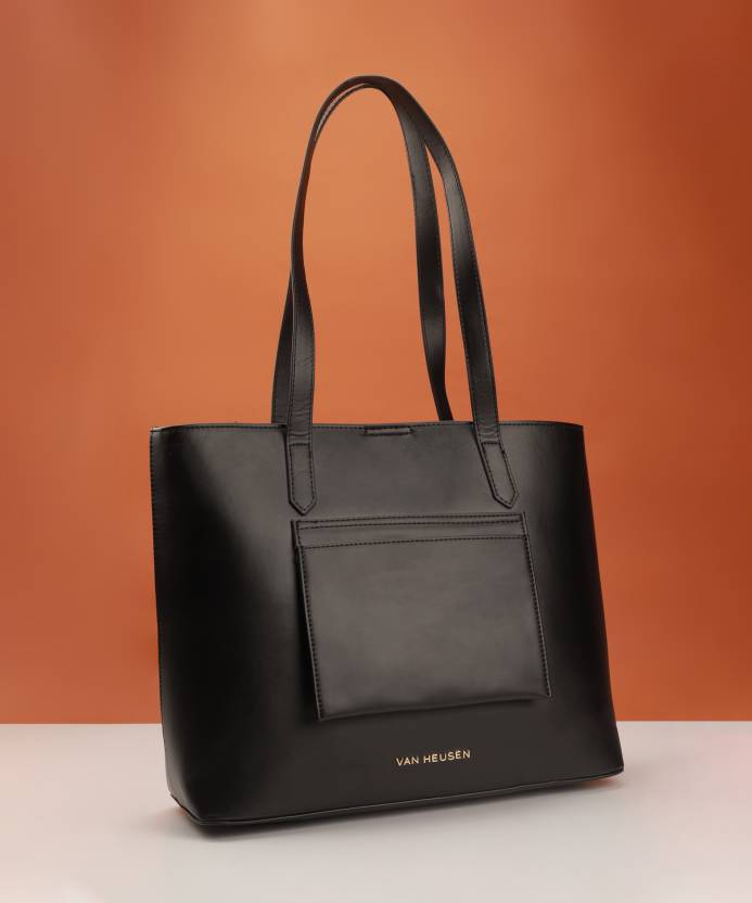 VAN HEUSEN Women Black Tote