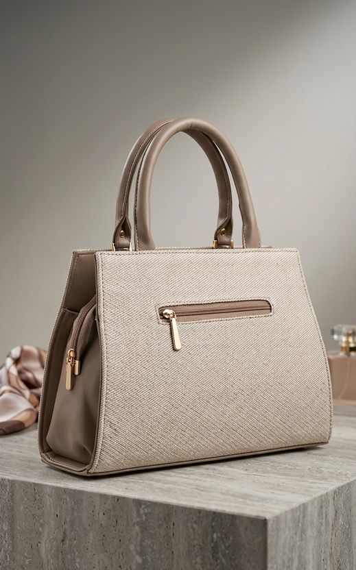 Ross Brown Women Beige Hand-held Bag - Image 3