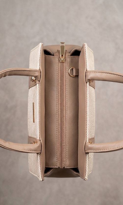 Ross Brown Women Beige Hand-held Bag - Image 2