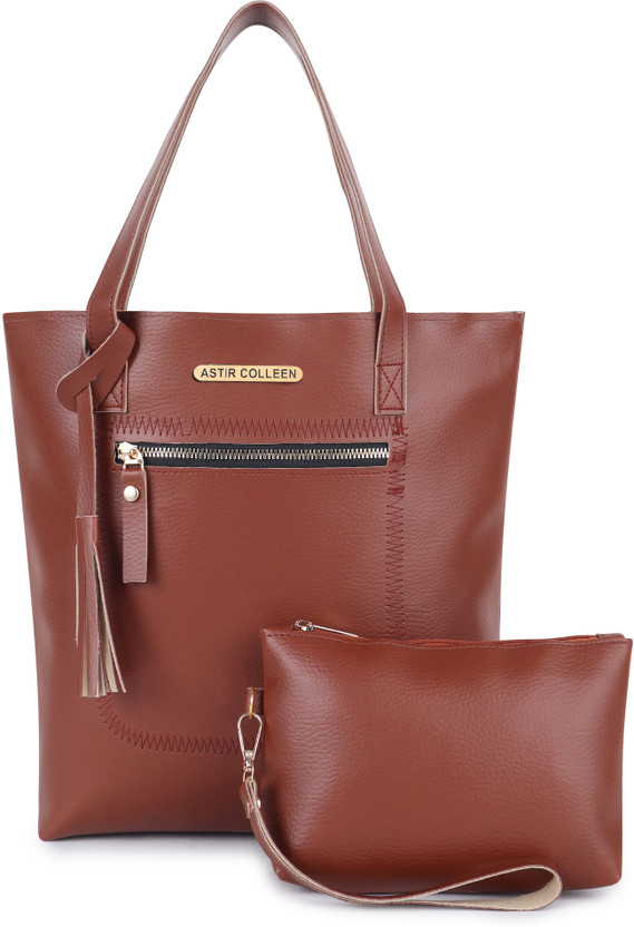 Shoulder Bag in Bag - Tan