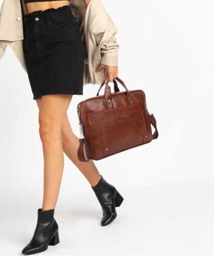 TUFH Brown Messenger Bag - Image 6