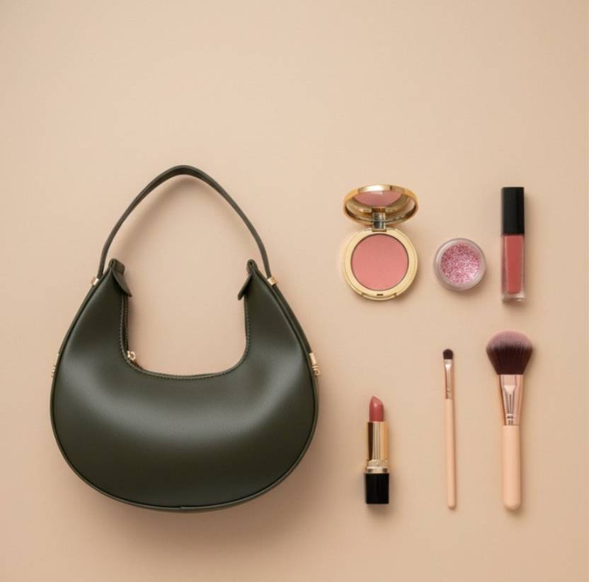 DONICY Women Green Shoulder Bag