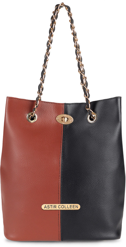 Sling Chain Handle - Tan & Black