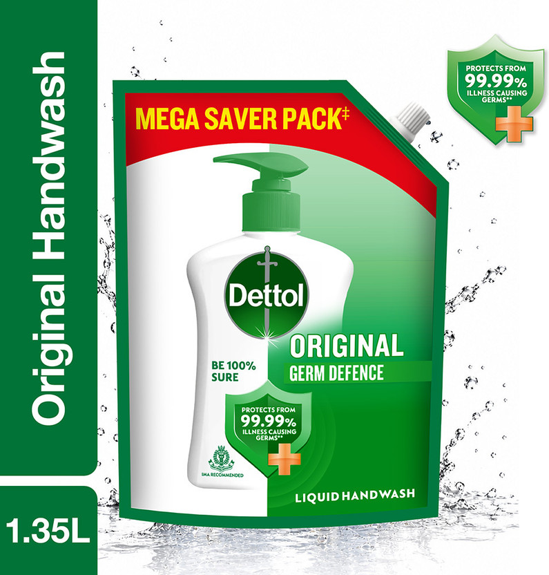 Dettol Original, liquid soap for bottle, no powder, 10X Germ