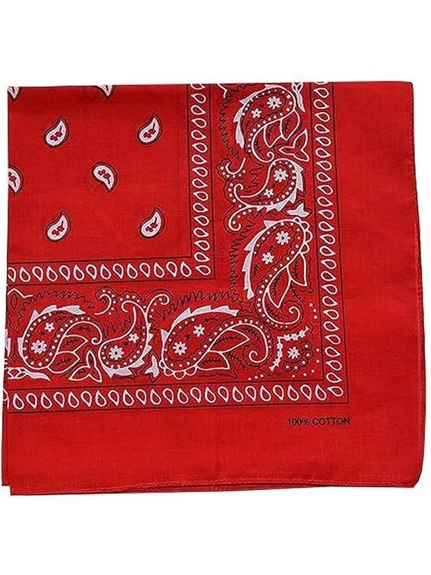 DEERGH ENTERPRISE RED BANDANA ["Red"] Handkerchief