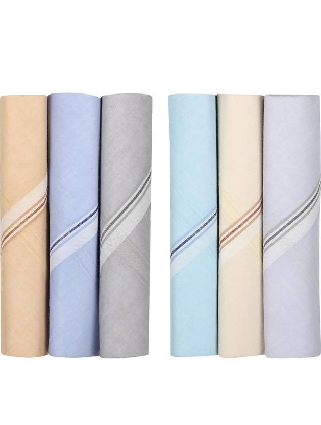 WYSE Mens Basic Hanky ["Multicolors"] Handkerchief