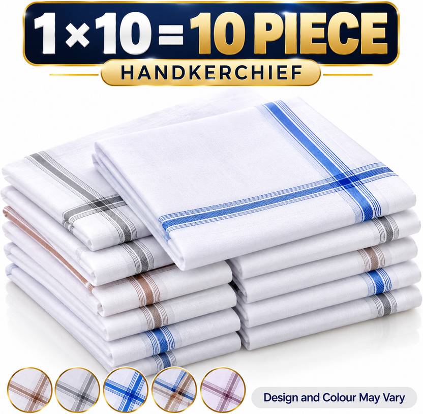 BLACKTANK Men's Classic Cotton Cloth ["Multicolor"] Handkerchief