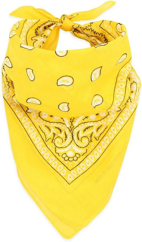 CHACKO Yellow- Unisex Bandana For All Ages ["Yellow"] Handkerchief