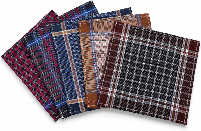 BLACKTANK Durable Cotton Handkerchiefs for Men ["Multicolor"] Handkerchief