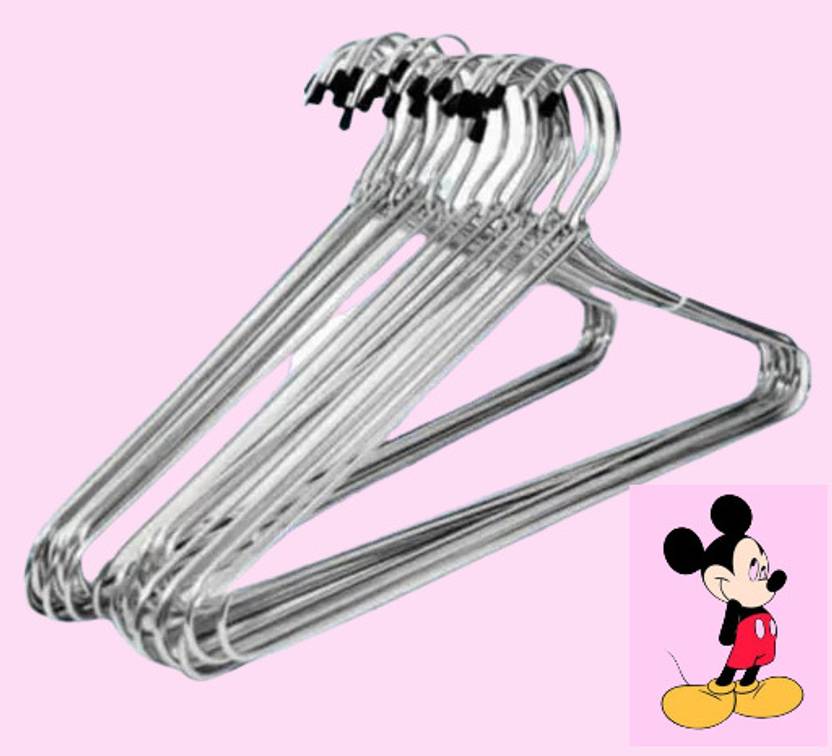 ARSENTERPRISES Steel Coat Pack of 12 Hangers For Coat (Steel) Steel Coat Pack of 12 Hangers For  Coat