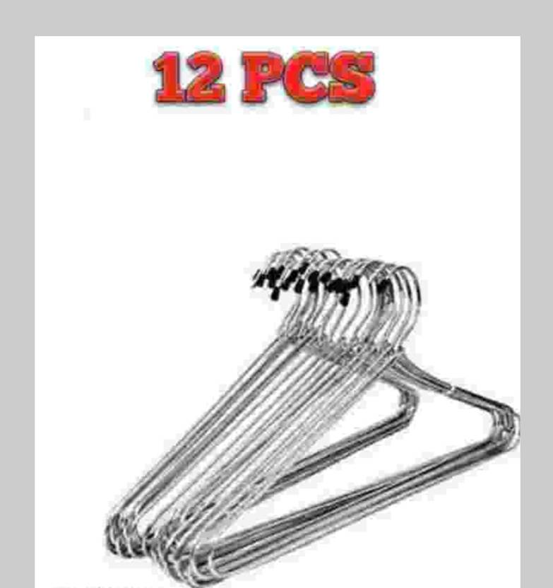 hangly Steel hanger pack of 12 pcs Steel Saree Pack of 12 Hangers For  Saree