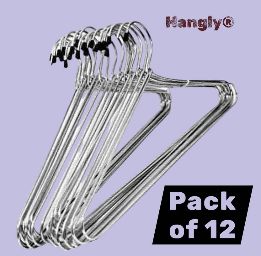 hangly Steel Dress Pack of 12 Hangers For Dress