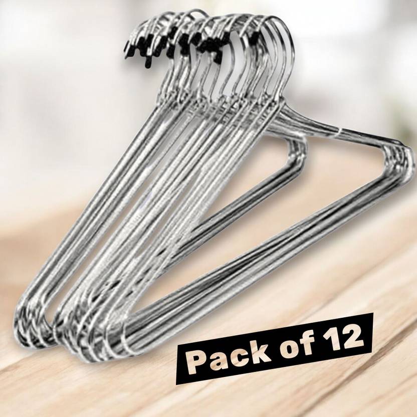 Lizayah Stlyes Steel Saree Pack of 12 Hangers For  Saree