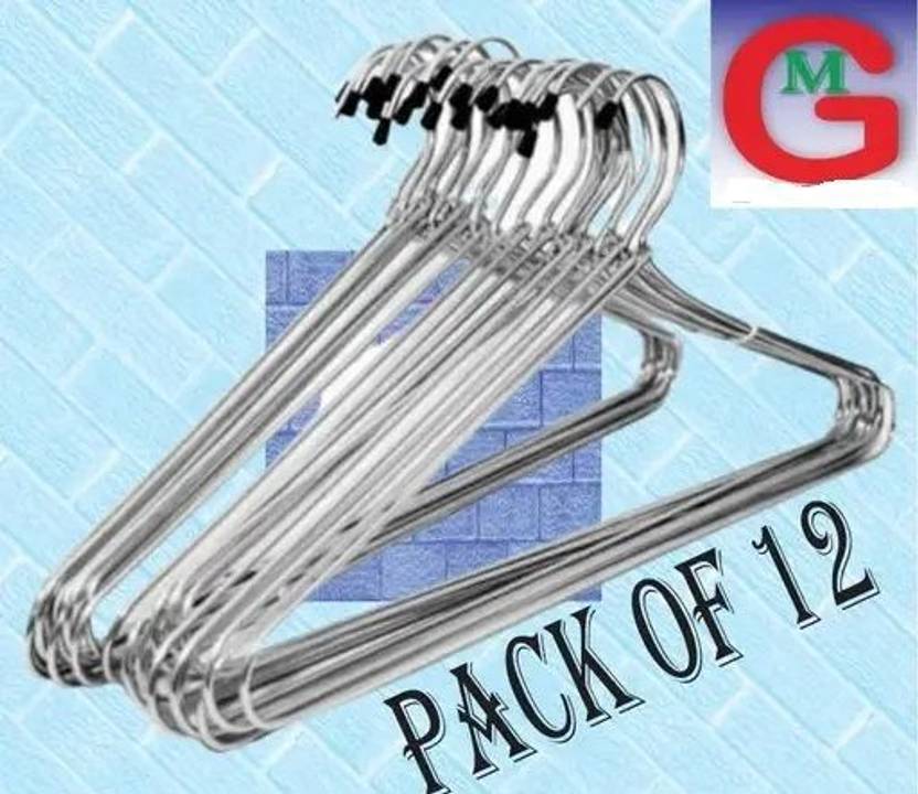 Hangeram Steel Shirt Steel Saree Pack of 12 Hangers For Saree
