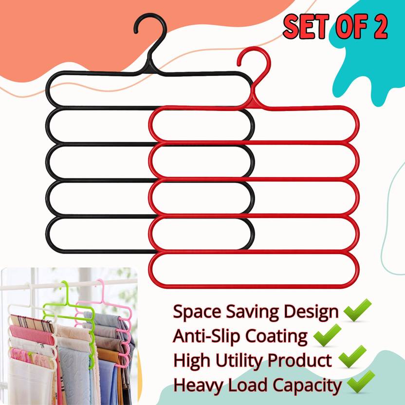 SEE INSIDE Clothes Protection Design Plastic Shirt Pack of 2 Hangers For Shirt