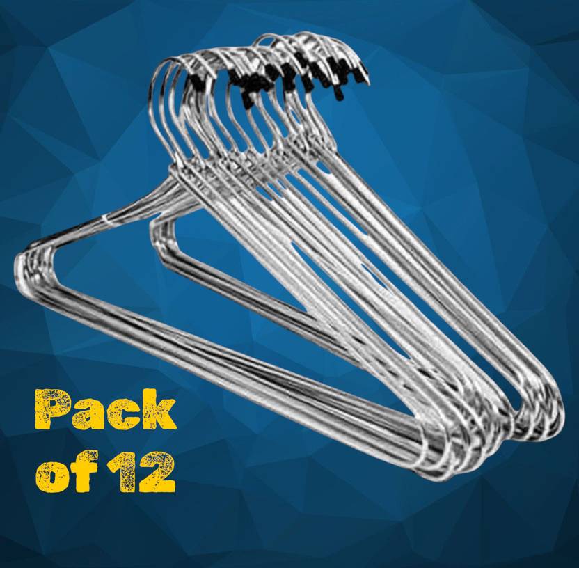 hangly Steel Saree Pack of 12 Hangers For Saree
