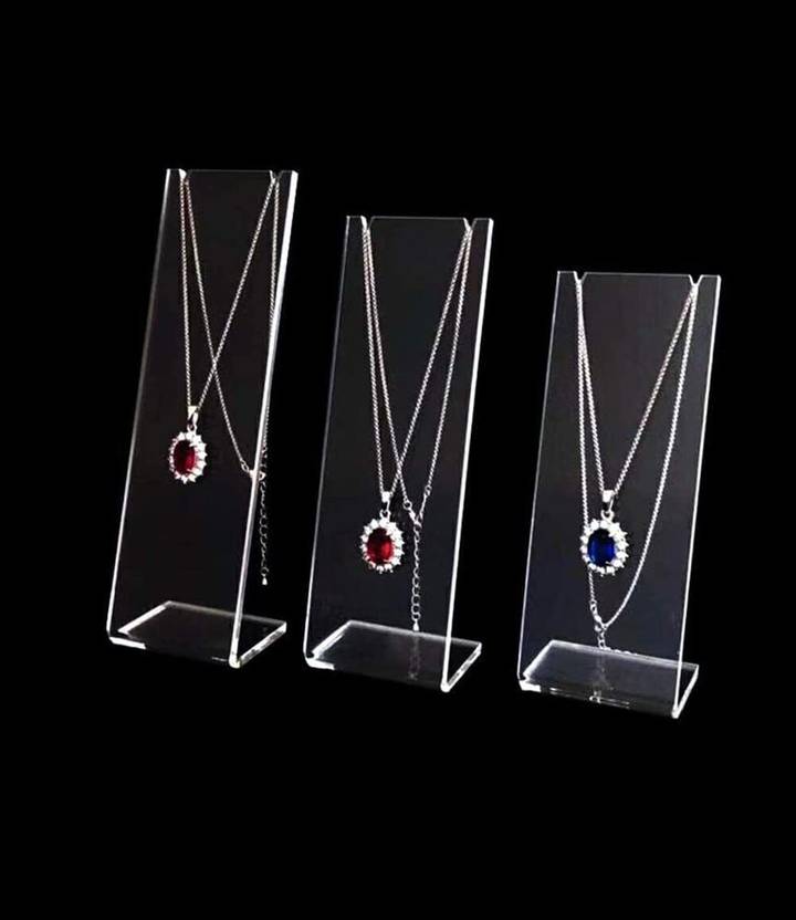 Ashani Creations necklace holder transperent Jewellery display stand for shop home Jewellery Organizer