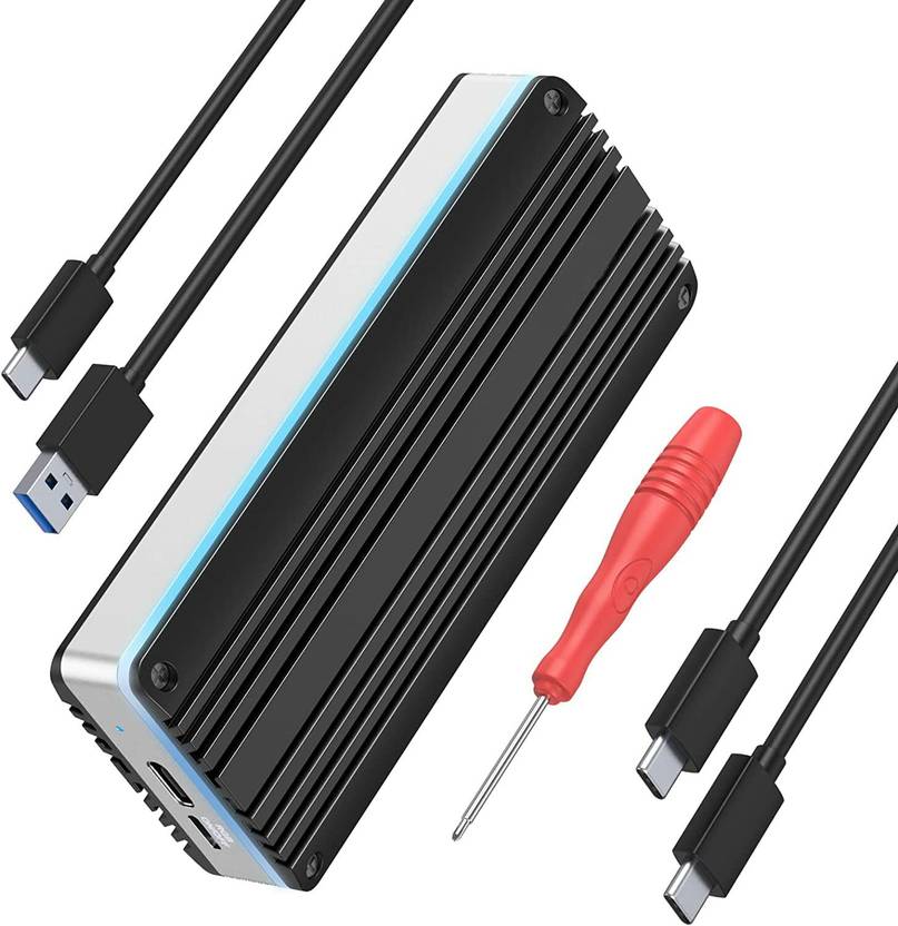 Etzin 12+16 Pin USB C 3.2 SSD Enclosure Adapter with Adjustable