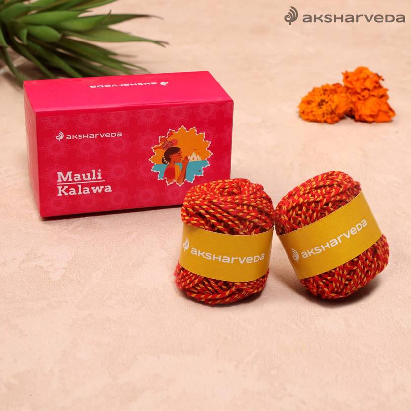 Aksharveda Mauli/ Kalawa Thread (Pack of 2)