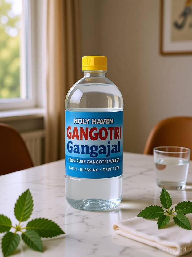 holy haven GANGOTRI GANGA JAL FILLED FROM GANGOTRI PACK OF 1 LTR